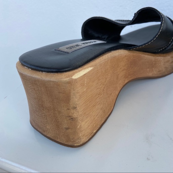 Vintage Steve Madden Clog Platform Slide Sandals - Picture 5 of 8